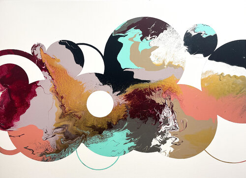 Composition No 438 di Eleni Pratsi, Pittura in vendita su Singulart