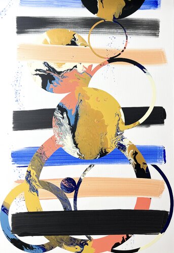 Composition No 436 van Eleni Pratsi, Schilderij te koop op Singulart