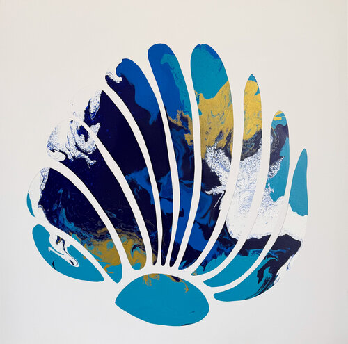 Composition No 458, (The sea collection) by Eleni Pratsi, Painting for Sale on Singulart
