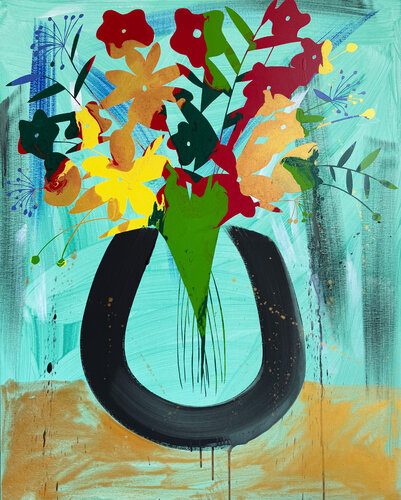 Flowers No 4 par Eleni Pratsi, Peinture en vente sur Singulart