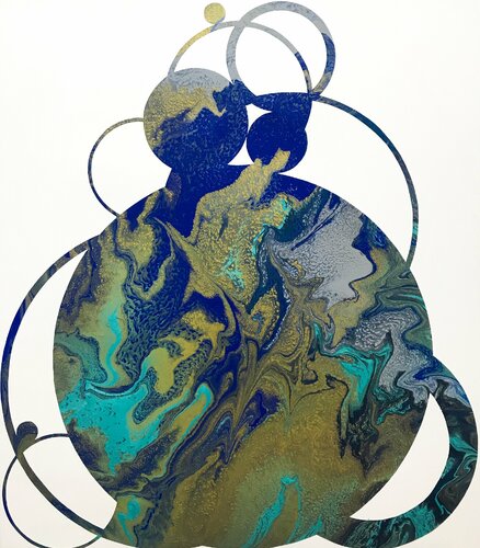 Composition No 135 van Eleni Pratsi, Schilderij te koop op Singulart