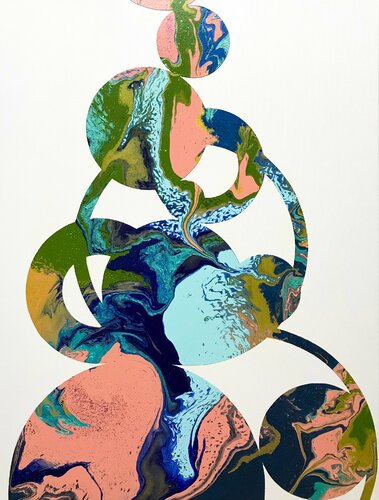 Composition No 132 van Eleni Pratsi, Schilderij te koop op Singulart