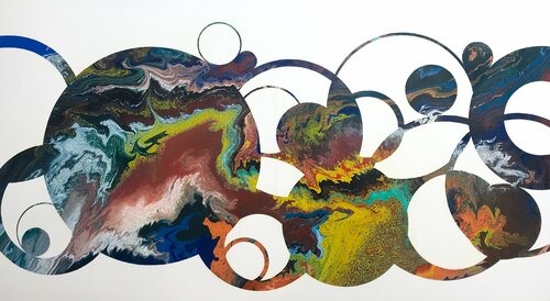 Composition No 155 van Eleni Pratsi, Schilderij te koop op Singulart