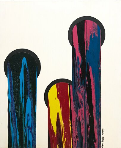 oil paint tubes di Eleni Pratsi, Pittura in vendita su Singulart