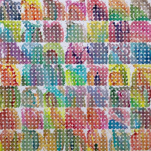 Infinity circles No 49 van Eleni Pratsi, Werk op papier te koop op Singulart