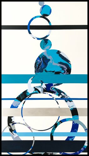 Composition No 163 van Eleni Pratsi, Schilderij te koop op Singulart