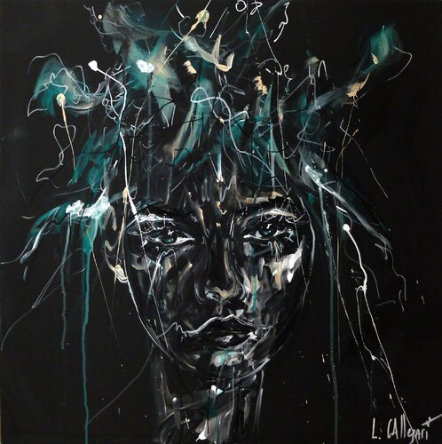 PAPILLON NOIR van Lucile Callegari, Schilderij te koop op Singulart