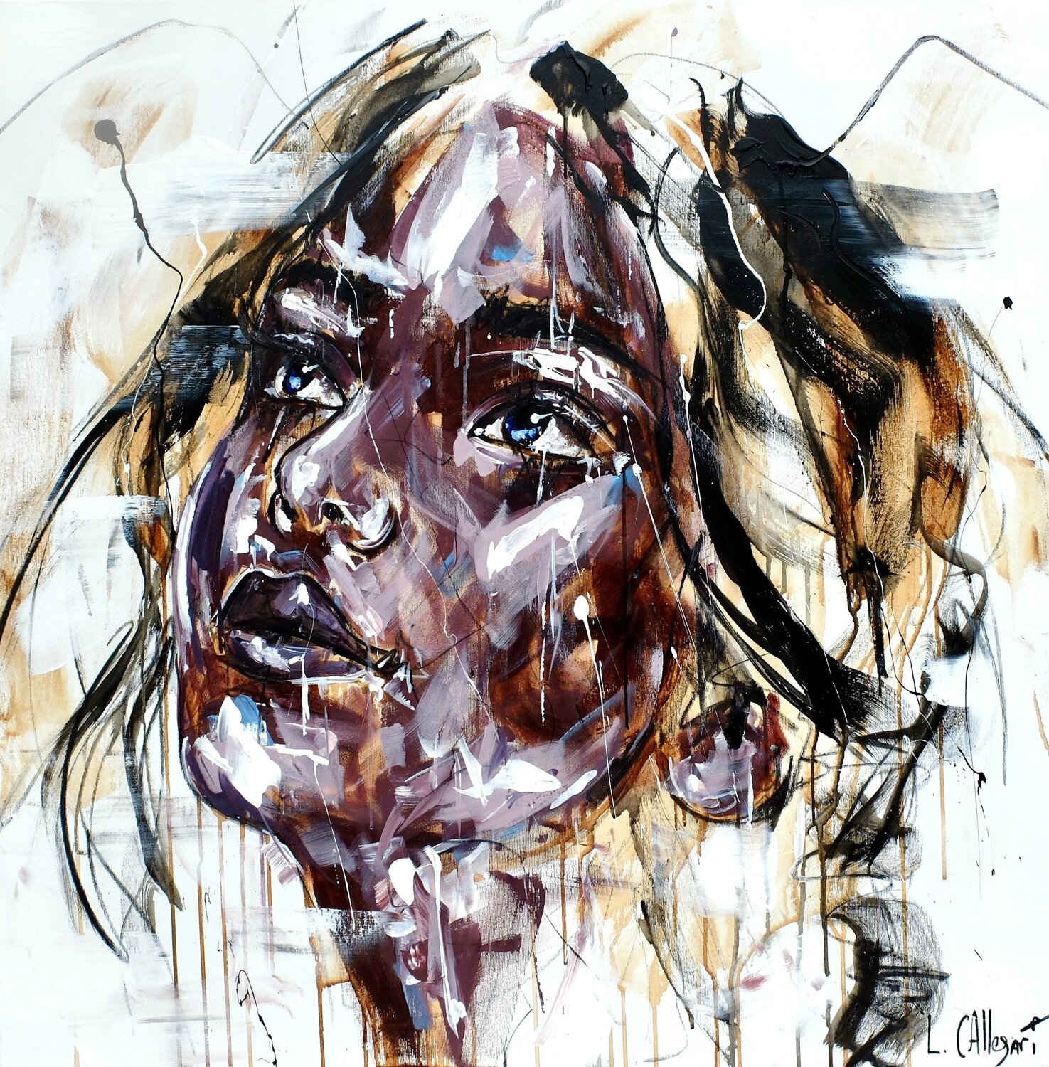 LE SIEGE DE L'AME Lucile Callegari Origineel schilderij te koop