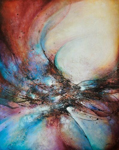 Coniunctio Oppositorum (The Union of Opposites) di Selene's Art, Pittura in vendita su Singulart
