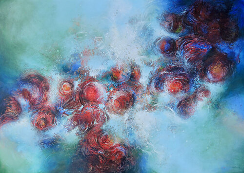 Flower Whisperer by Selene's Art, Painting for Sale on Singulart