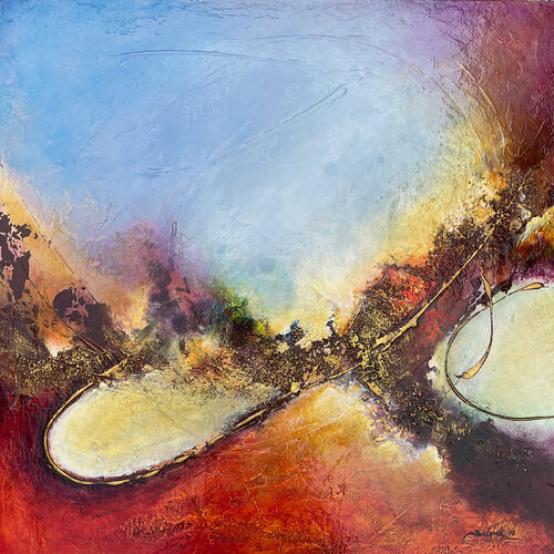 Heaven & Earth di Selene's Art, Pittura in vendita su Singulart