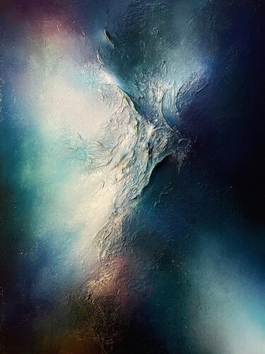 Northern Lights di Selene's Art, Pittura in vendita su Singulart