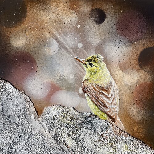 Bird #10 (icterine warbler) von Selene's Art, Malerei kaufen auf Singulart