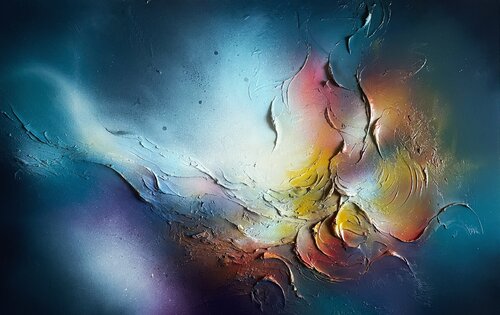 Northern Lights van Selene's Art, Schilderij te koop op Singulart