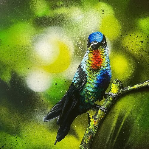 Bird #17 (hummingbird #2) de Selene's Art, Pintura a la venta en Singulart