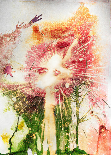 El poder de la luz disipe el espejismo de... by Arturo Prins, Work on Paper for Sale on Singulart
