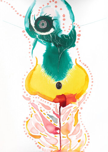 Golden Teacher" di Arturo Prins, Opera su carta in vendita su Singulart