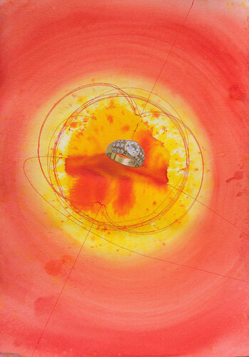 Diamante Flamígero by Arturo Prins, Work on Paper for Sale on Singulart