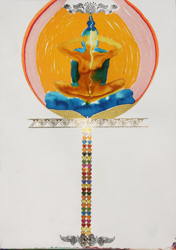 Purusha y Prakriti by Arturo Prins, 종이 for Sale on Singulart