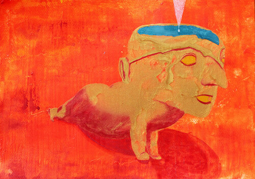"Balam Unay, Brujo remoto" par Arturo Prins, Œuvre sur papier en vente sur Singulart