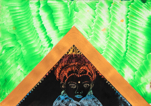 K'inich Yax K'uk' Mo' di Arturo Prins, Opera su carta in vendita su Singulart