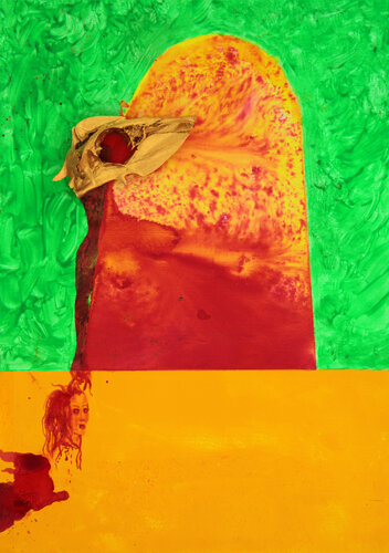 Salomé llevando su cabeza by Arturo Prins, Work on Paper for Sale on Singulart
