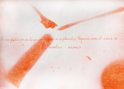 Ser un fugitivo por un tiempo prolongado no es placentero. by Arturo Prins, 종이 for Sale on Singulart