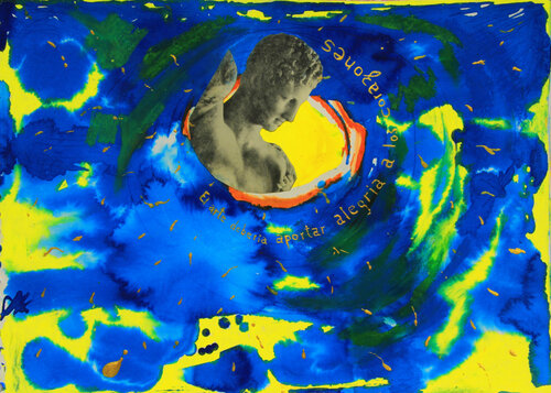 El arte debería aportar alegría a los corazones von Arturo Prins, Werk auf Papier kaufen auf Singulart