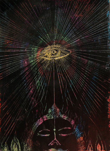 l'oeil du magicien von Arturo Prins, Werk auf Papier kaufen auf Singulart