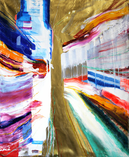 Time Square par Arturo Prins, Peinture en vente sur Singulart