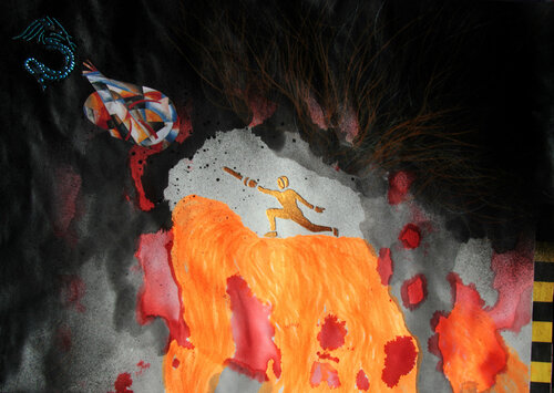 Toxic painting von Arturo Prins, Werk auf Papier kaufen auf Singulart