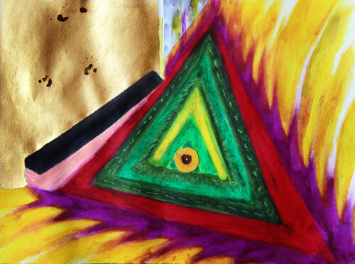 Golden Prisma von Arturo Prins, Werk auf Papier kaufen auf Singulart