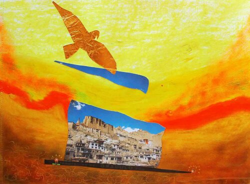 Spirit Of Leh - Golden Eagle von Arturo Prins, Werk auf Papier kaufen auf Singulart