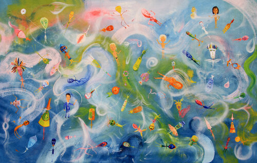 Ellos están Bien o El sueño de Valle by Arturo Prins, 油畫 for Sale on Singulart