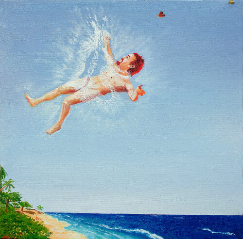 Otro gran vuelo del Hombre Cometa von Arturo Prins, Malerei kaufen auf Singulart