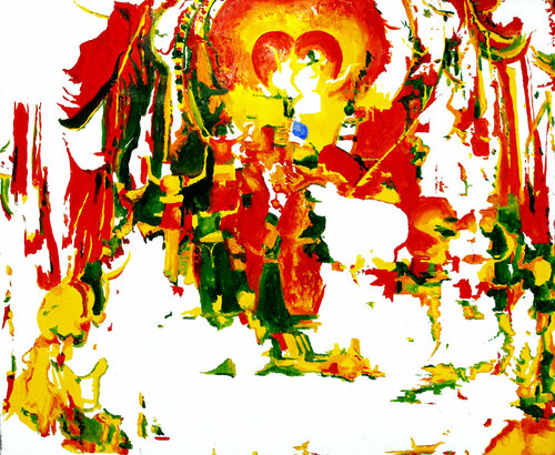 Buddhi Dance Bollywood de Arturo Prins, Pintura a la venta en Singulart