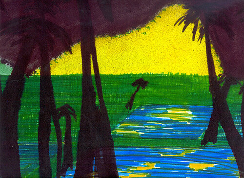 India by night von Arturo Prins, Zeichnungen kaufen auf Singulart