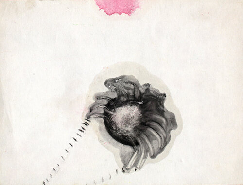 Las arañas por el suelo, la lluvia viene luego van Arturo Prins, Tekening te koop op Singulart