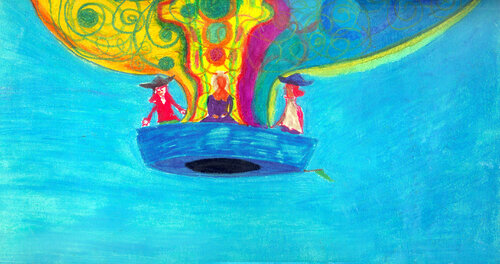 Los tres viajeros aéreos favoritos par Arturo Prins, Dessin en vente sur Singulart