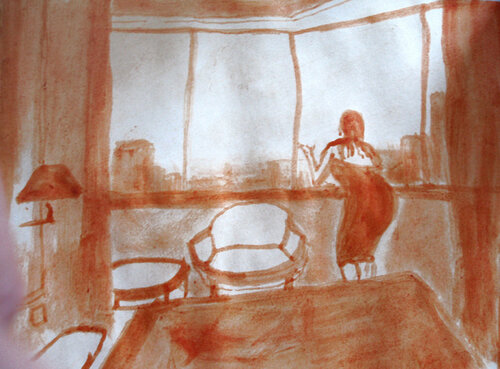 Waking up in Havana van Arturo Prins, Tekening te koop op Singulart