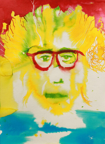 JLG, León de cine de Arturo Prins, Obra en papel a la venta en Singulart