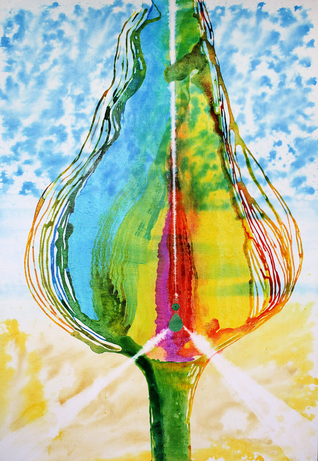 Shamballa State of Heart Arturo Prins Werk auf Papier zu verkaufen