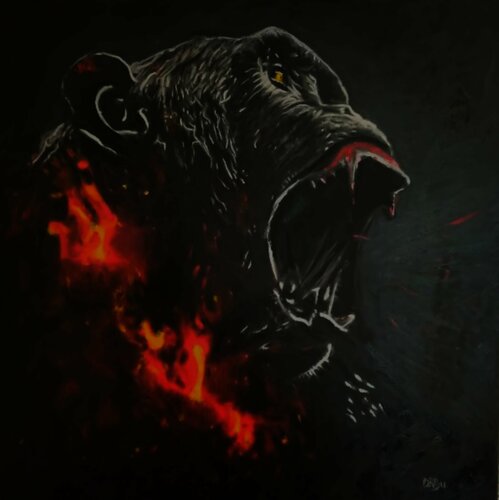 DEMON par Daniel Burgraeve, Peinture en vente sur Singulart