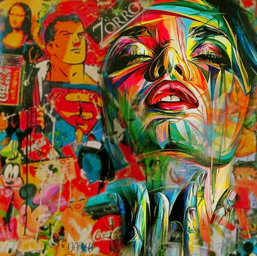 FEMME POP ART by Daniel Burgraeve, Digital for Sale on Singulart