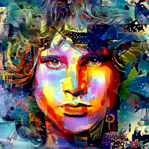 JIM MORISSON di Daniel Burgraeve, Digitale in vendita su Singulart