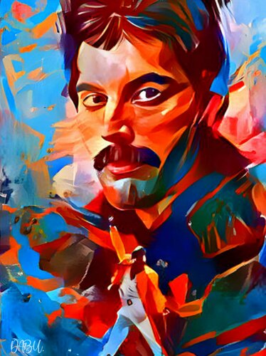 Freddie Mercury di Daniel Burgraeve, Digitale in vendita su Singulart