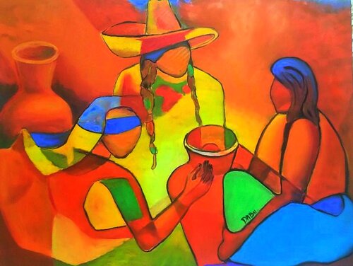 ENSEMBLE. by Daniel Burgraeve, Painting for Sale on Singulart