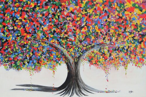 ARBRE DE LA JOIE par Daniel Burgraeve, Peinture en vente sur Singulart