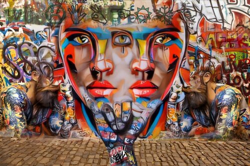 STREET ART RUE 7 van Daniel Burgraeve, Digitaal te koop op Singulart