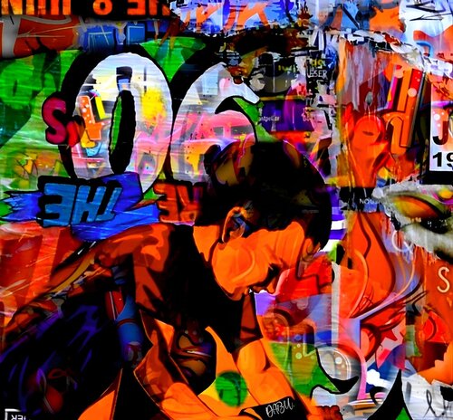 street art enfant by Daniel Burgraeve, Digital for Sale on Singulart